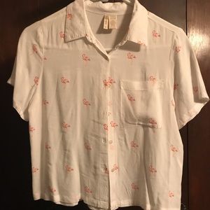 Button down Crop Top